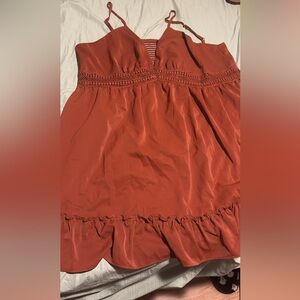 Cider Terracotta Smocked Dress